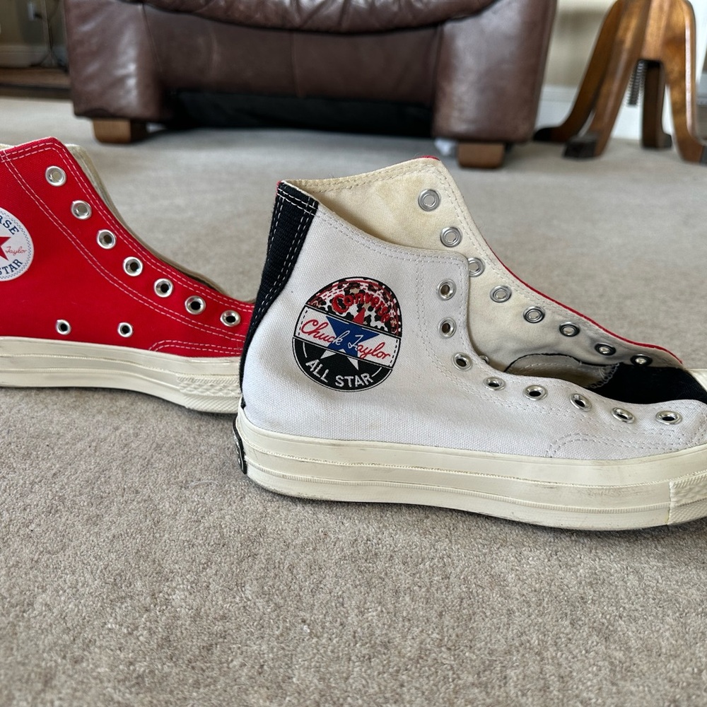 Converse Chuck Taylor All Star 70 LOGO PLAY Red & White High Tops